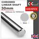 30mm Shaft Smooth Chromed Steel Linear Round Bar Rail Slide Rod Bearing Cnc Uk