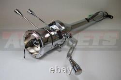 32 GM Chevy Chrome Stainless Steel Tilt Steering Column Shift Automatic NO-KEY