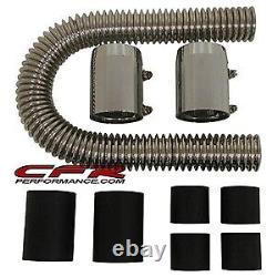 36 Stainless Steel Radiator Hose Kit-CHEVY-FORD-MOPAR-CHROME