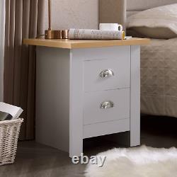 3 Bedroom Furniture Set Chest of Drawers Storage Wardrobe Bedside Cabinet Table