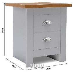 3 Bedroom Furniture Set Chest of Drawers Storage Wardrobe Bedside Cabinet Table