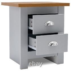 3 Bedroom Furniture Set Chest of Drawers Storage Wardrobe Bedside Cabinet Table