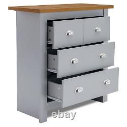 3 Bedroom Furniture Set Chest of Drawers Storage Wardrobe Bedside Cabinet Table