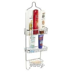 3 Tier Shower Caddy Bathroom Hanging Storage Rack Shelf Stainless Steel Uk New