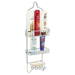 3 Tier Stainless Steel Shower Hanging Storage Rack Shelf Caddy Basket Bathroom