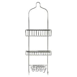 3 Tier Stainless Steel Shower Hanging Storage Rack Shelf Caddy Basket Bathroom