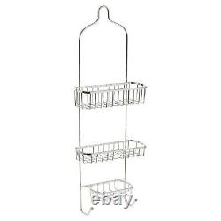 3 Tier Stainless Steel Shower Hanging Storage Rack Shelf Caddy Basket Bathroom