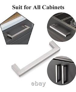 (41) Stainless Steel Polished Chrome Square Cabinet Handles Pull Kitchen 56 8