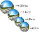4 Pcs Gazing Balls Stainless Steel Garden Shiny Chrome Home Patio Pond Ornaments