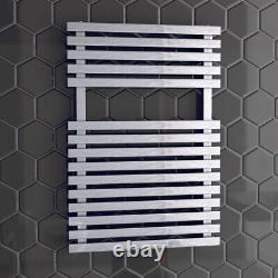 500 x 750mm Stainless Steel Heated Towel Rail Radiator Ladder Flat Bathroom