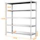 5 Tier Stainless Steel Shelving Unit Kitchen Metal Storage Shelf Garage Racking