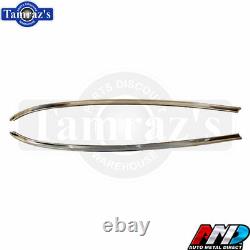 68-70 Plymouth VINYL TOP Chrome Stainless Steel Trim Reveal MOLDING 2 pcs AMD