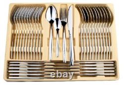 72Pcs Stainless Steel Silver Supreme Quality Cutlery Canteen set 18/10 Christmas