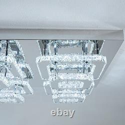 90CM XXL Luxury Crystal LED Ceiling Lights Pendant Lamp Chandelier Fixture 216W