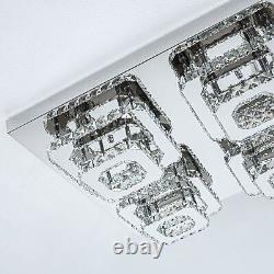 90CM XXL Luxury Crystal LED Ceiling Lights Pendant Lamp Chandelier Fixture 216W