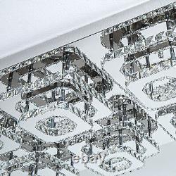 90CM XXL Luxury Crystal LED Ceiling Lights Pendant Lamp Chandelier Fixture 216W