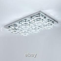 90CM XXL Luxury Crystal LED Ceiling Lights Pendant Lamp Chandelier Fixture 216W