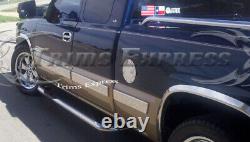 99-2002 Chevy Silverado 3Dr Extended Cab Short Bed 7Pc Body Side Molding Overlay