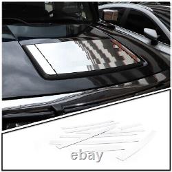 9PCS Chrome Silver Stainless Steel Hood Cover Trim For Hummer H3 2005-2009