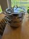 All-clad 10double Steamer Pot With 2 Baskets Usa Used Once Euc