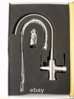 AQUAPHOR 3 Way Tap Water Filter Kitchen Sink Mixer Twin Lever