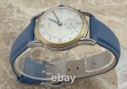 ATP WW2 Steel Timor Officers 17 jewel Military Wrist Watch 1945
