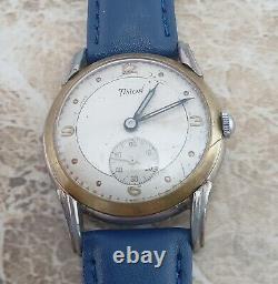 ATP WW2 Steel Timor Officers 17 jewel Military Wrist Watch 1945