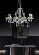 Aglow Intclassic 10 Light Candle-shaped Pendant Chandelier Crystal Drops, Clear