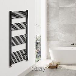 All Sizes Bathroom Straight Curved Vertical Towel Rail Radiator Chrome Black