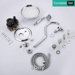 Antique Shower Faucet Set 9'' Rainfall Overhead Shower & Handheld Shower Fixture