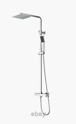 Aqualla Sess-ds Square Stainless Steel Eco Drench Shower C/w Fast Fit Brackets