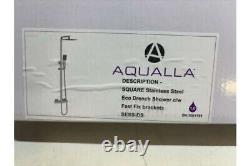 Aqualla Sess-ds Square Stainless Steel Eco Drench Shower C/w Fast Fit Brackets