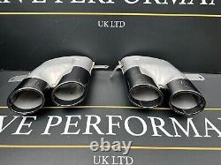 Audi A6 A7 To S6 S7 Stainless Steel Black Chrome Exhaust Tips Conversion 2015-18