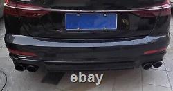Audi A6 A7 To S6 S7 Stainless Steel Black Chrome Exhaust Tips Conversion 2015-18