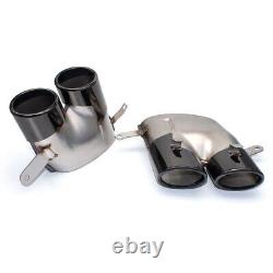 Audi A6 A7 To S6 S7 Stainless Steel Black Chrome Exhaust Tips Conversion 2015-18