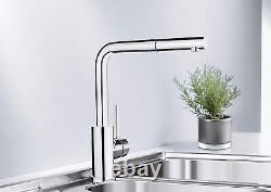 BLANCO 519810 Mila-S Kitchen Mixer Tap, Chrome/Silver