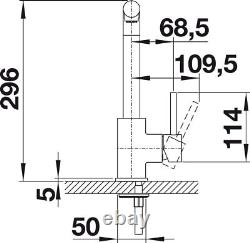 BLANCO 519810 Mila-S Kitchen Mixer Tap, Chrome/Silver