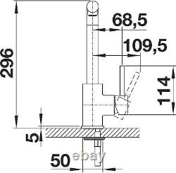 BLANCO 519810 Mila-S Kitchen Mixer Tap, Chrome/Silver