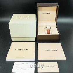 BOXED MINT BURBERRY BU1202 Tank shape small second New Band Square MEN Watch