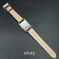 BOXED MINT BURBERRY BU1202 Tank shape small second New Band Square MEN Watch