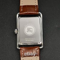 BOXED N-MINT BURBERRY BU1202 Tank shape small second New Band Square MEN Watch
