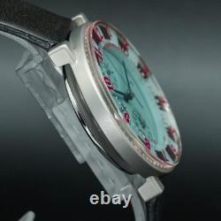 BOXED N-MINT SEIKO SOTTSASS 7T92-0SS0 Sky Blue Chronograph Limited SCEB023 Men
