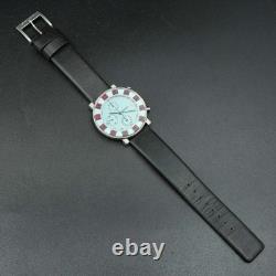 BOXED N-MINT SEIKO SOTTSASS 7T92-0SS0 Sky Blue Chronograph Limited SCEB023 Men