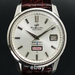 BOXED Vintage SEIKO SEIKOMATIC Weekdater 33 Jewels J13080 Automatic Men Watch