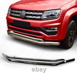 BULL BAR NUDGE DOUBLE SPOILER BAR GRILL GUARD CITY GUARD for VW AMAROK 2010-2016