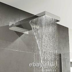 Bathroom Large Fixed Drencher Shower Head Stainless Steel Wall Mounted Chrome