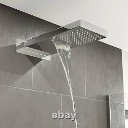 Bathroom Large Fixed Drencher Shower Head Stainless Steel Wall Mounted Chrome