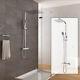 Bathroom Thermostatic Exposed Shower Mixer Rain Bath 12 Large Square Set Chrome