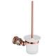 Bathroom Wall Mounted Stainless Steel+glass Toilet Brush Cleaning Brush Holder
