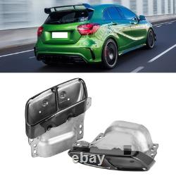 Black Chrome 2pcs Quad Exhaust Tips Stainless Steel Fit For MercedesAMG A45 W176